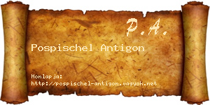 Pospischel Antigon névjegykártya